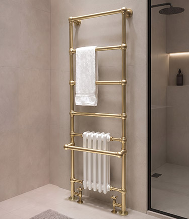 Radiateur Sèche-Serviettes en Laiton Victorien (VT1BR)