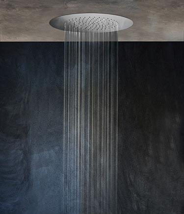 Pommeau de douche à effet de pluie en acier inoxydable Wafer (75L)