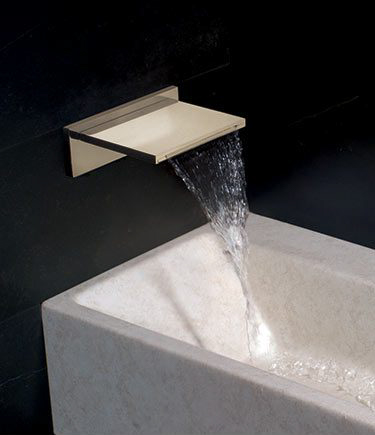 Robinet de Lavabo Nickel Lame d'Eau (38NN)