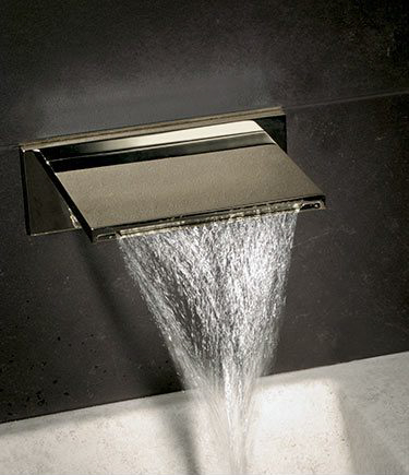 Bec de Remplissage de Baignoire Nickel Cascade Lame d'Eau  (38TT)