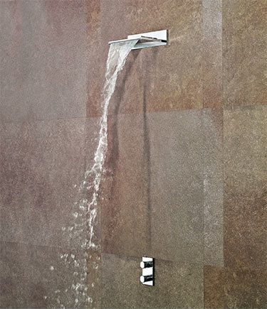 Pomme de Douche Fixe Cascade Lame d'Eau (38K)