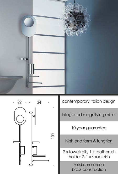 Arbre de Lavabo Accessoire de Salle de Bain Design Flow (55JFL)