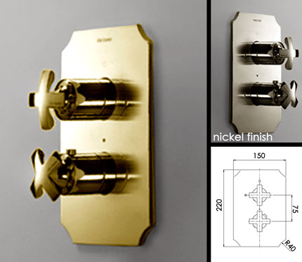 Commande de Douche Thermostatique en Or Coox (43D)