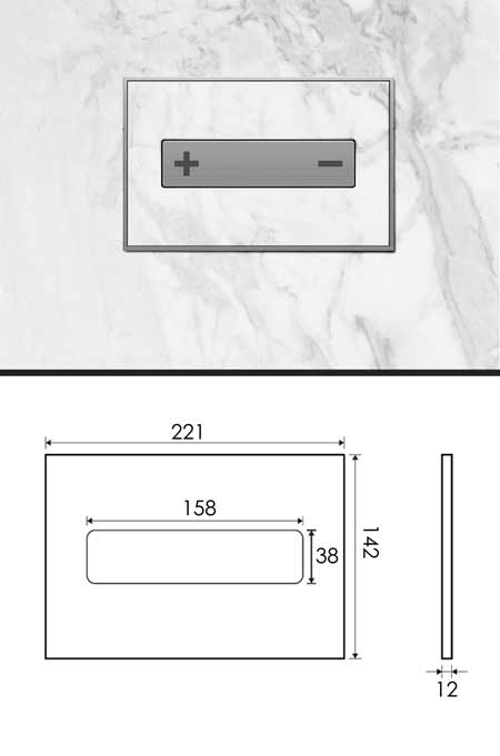 Plaque de Chasse pour Carreaux Muraux (54M)