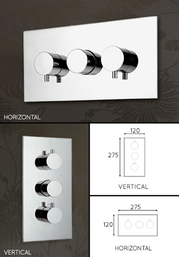 Commande de Douche Thermostatique 2, 3 ou 4 Voies (47P)