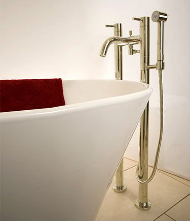 Baignoire Ilot avec Douche Fraicheur Nickel (48J)