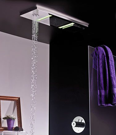 Pomme de Douche Minage 3 Fonctions avec Lumière LED (77N)