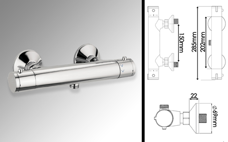 Commande Thermostatique de Douche (47S)