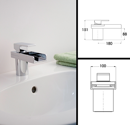 Mitigeur de Baignoire Monobloc Cascade (46E)