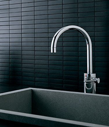 Mitigeur lavabo en laiton, robinet salle de bain Noir, MILANA