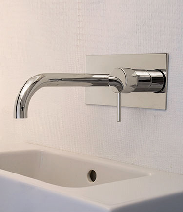 Robinet Mural de Lavabo Nickel (48C)