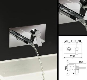 Robinet Mural de Lavabo Cascade Loft (37G)