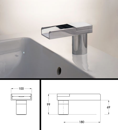 Bec de Remplissage de Baignoire Mont sur Plan Cascade (46F)