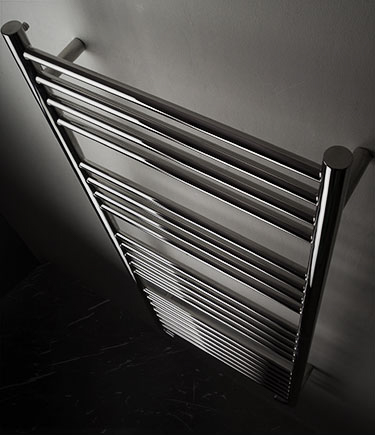 Radiateur sèche-serviettes inox poli miroir